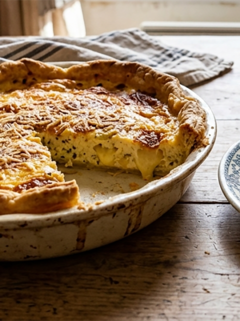 Quiche aux fromages, la Quiche au comté