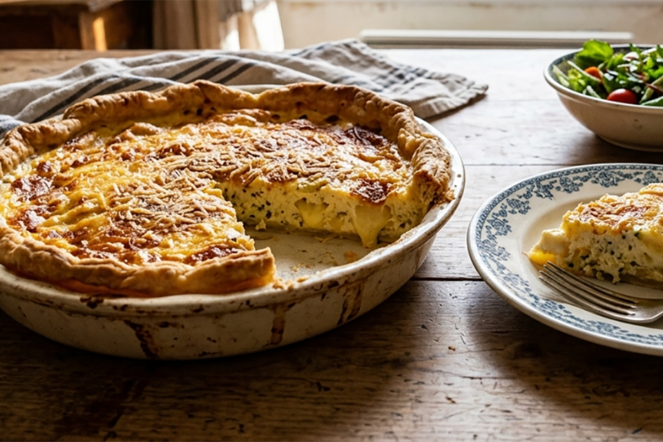 Quiche aux fromages, la Quiche au comté