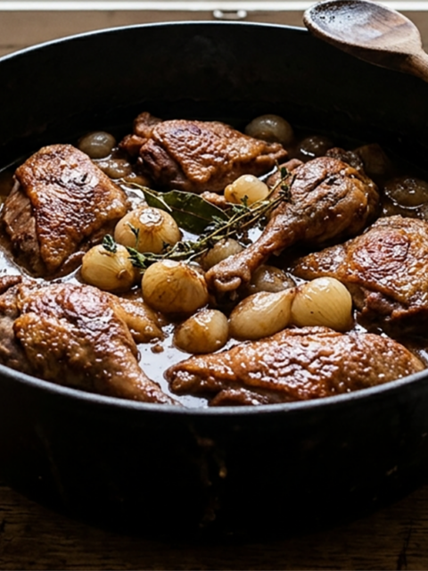 Recette Canard aux petits oignons