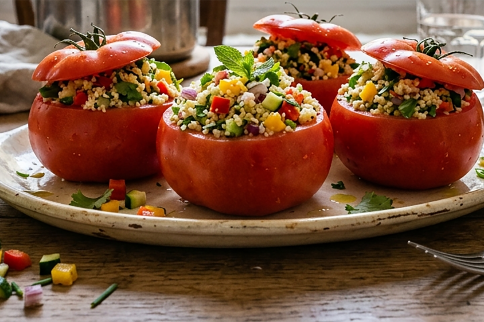 Tomates farcies au taboulé