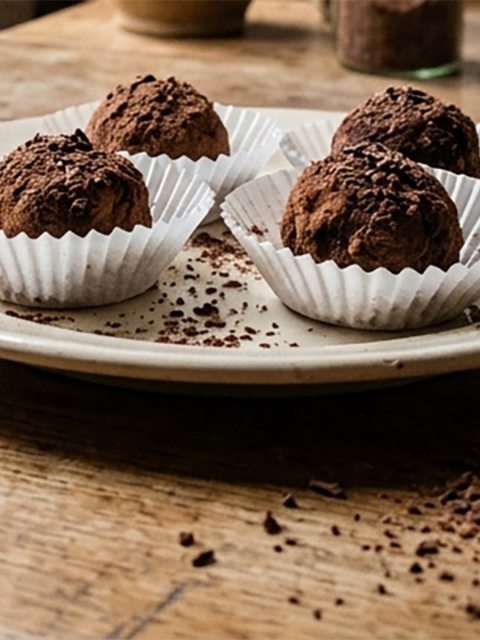 Truffes au chocolat et au café