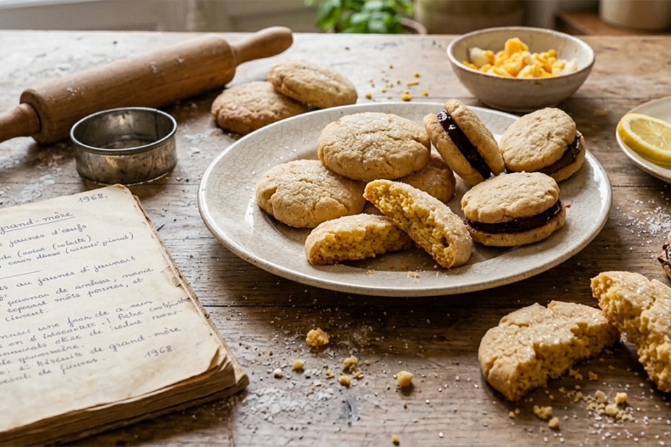 recette Sablés aux jaunes d'oeufs