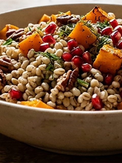 recette Salade tiède d’orge perlée