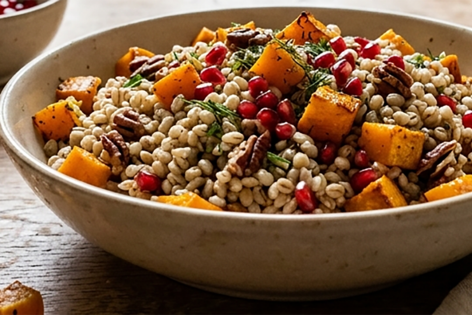 recette Salade tiède d’orge perlée