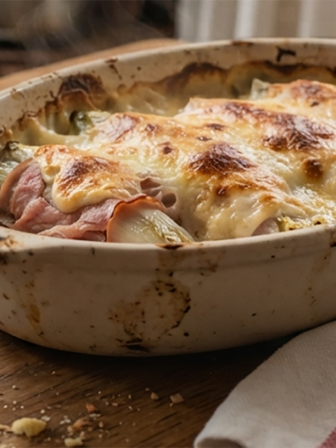 Endives au jambon (Gratin d'endives)