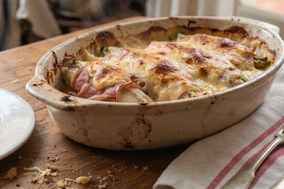 Endives au jambon (Gratin d'endives)