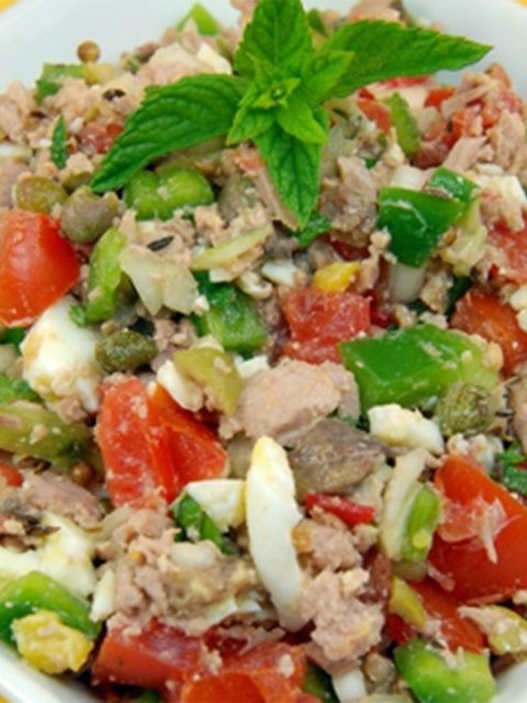 Salade composée de thon