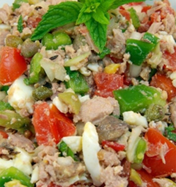 Salade composée de thon