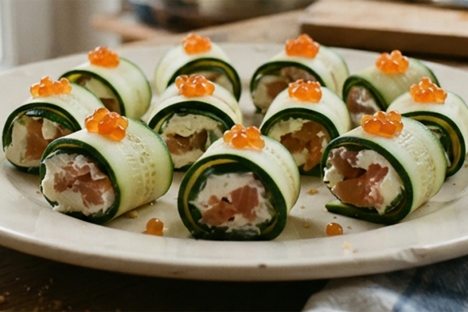 Makis au Saumon et courgettes