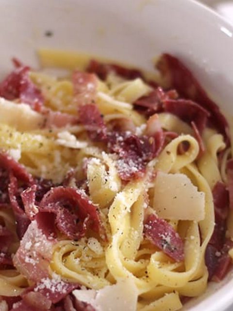 pâtes à la sauce Carbonara