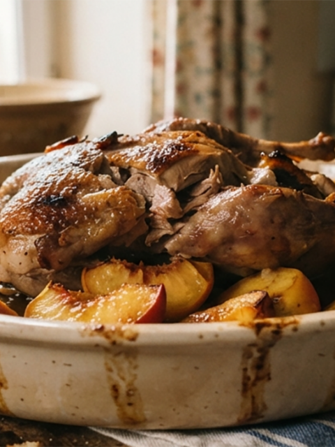 Canard aux pêches