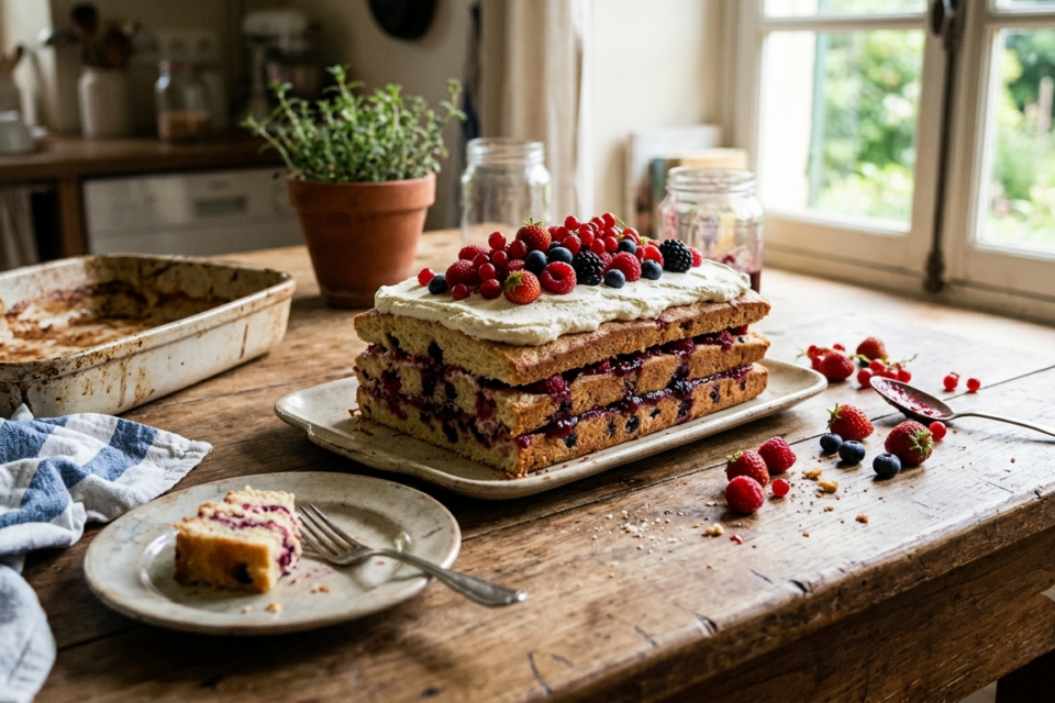 Pavé aux fruits rouges