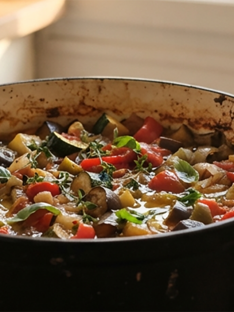Recette Ratatouille Provençale la vraie recette d’Escoffier