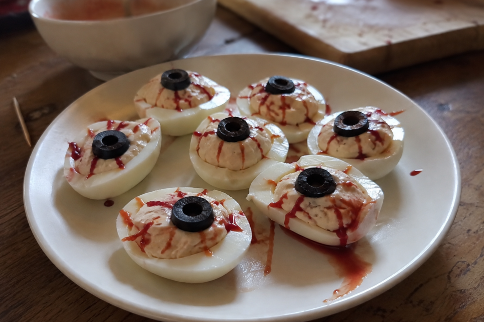 Apéro Halloween Faux yeux ensanglantés