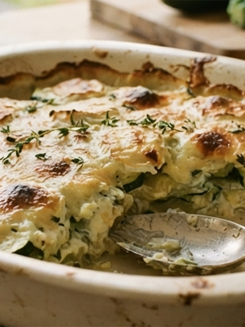 Gratin de courgettes au chèvre