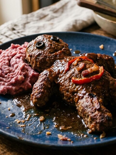 Plat hallowen Poupon du boucher